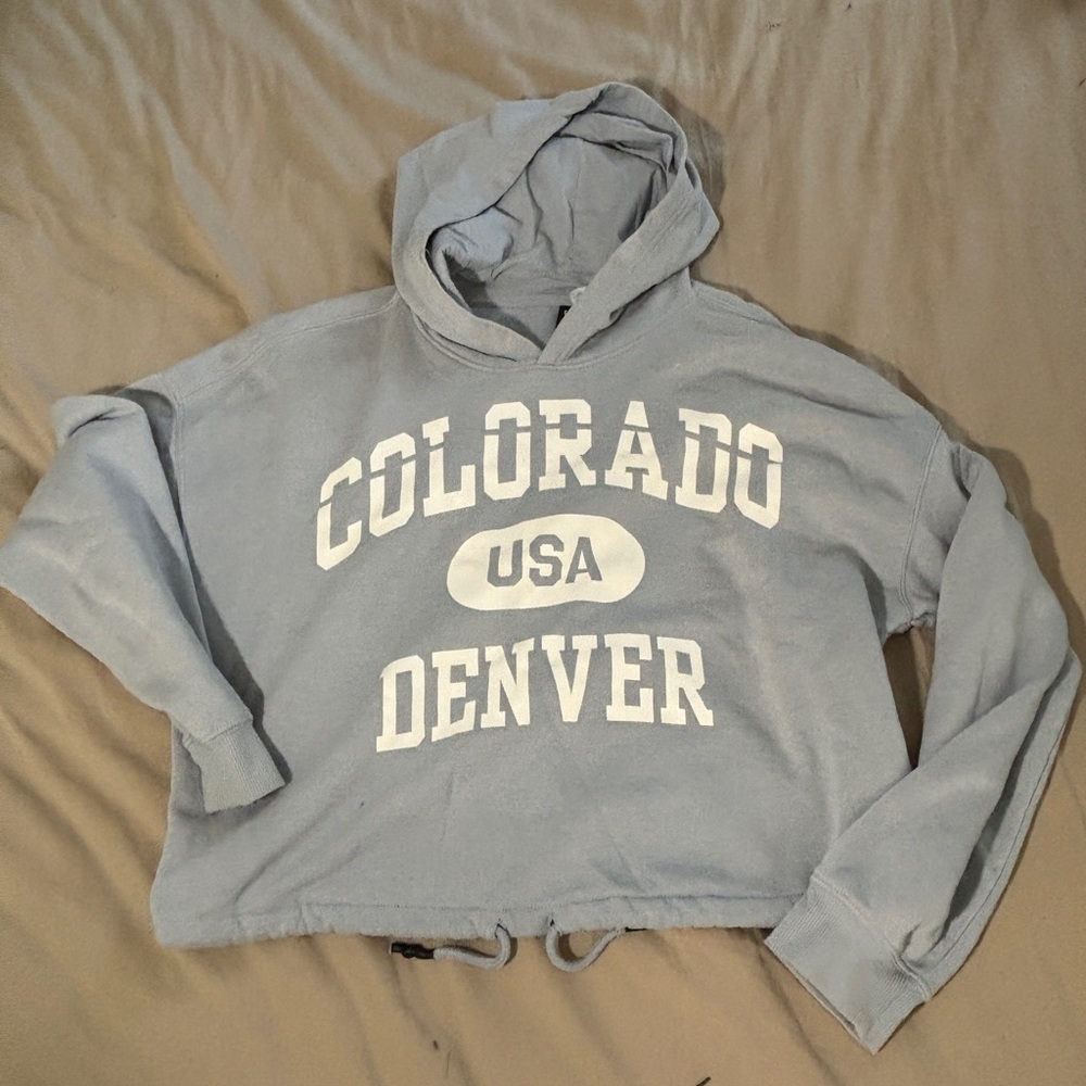H&M Light Blue Hooded Sweater